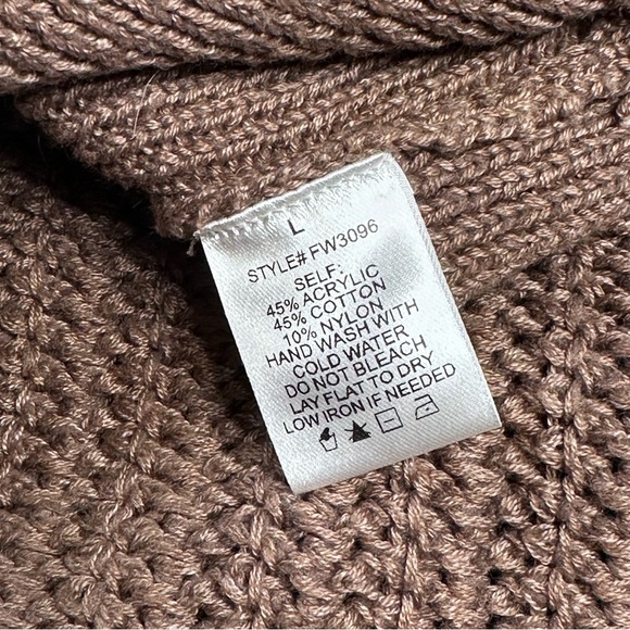 Carly Jean Los Angeles Chocolate V-Neck Sweater Vest - Picture 4 of 4